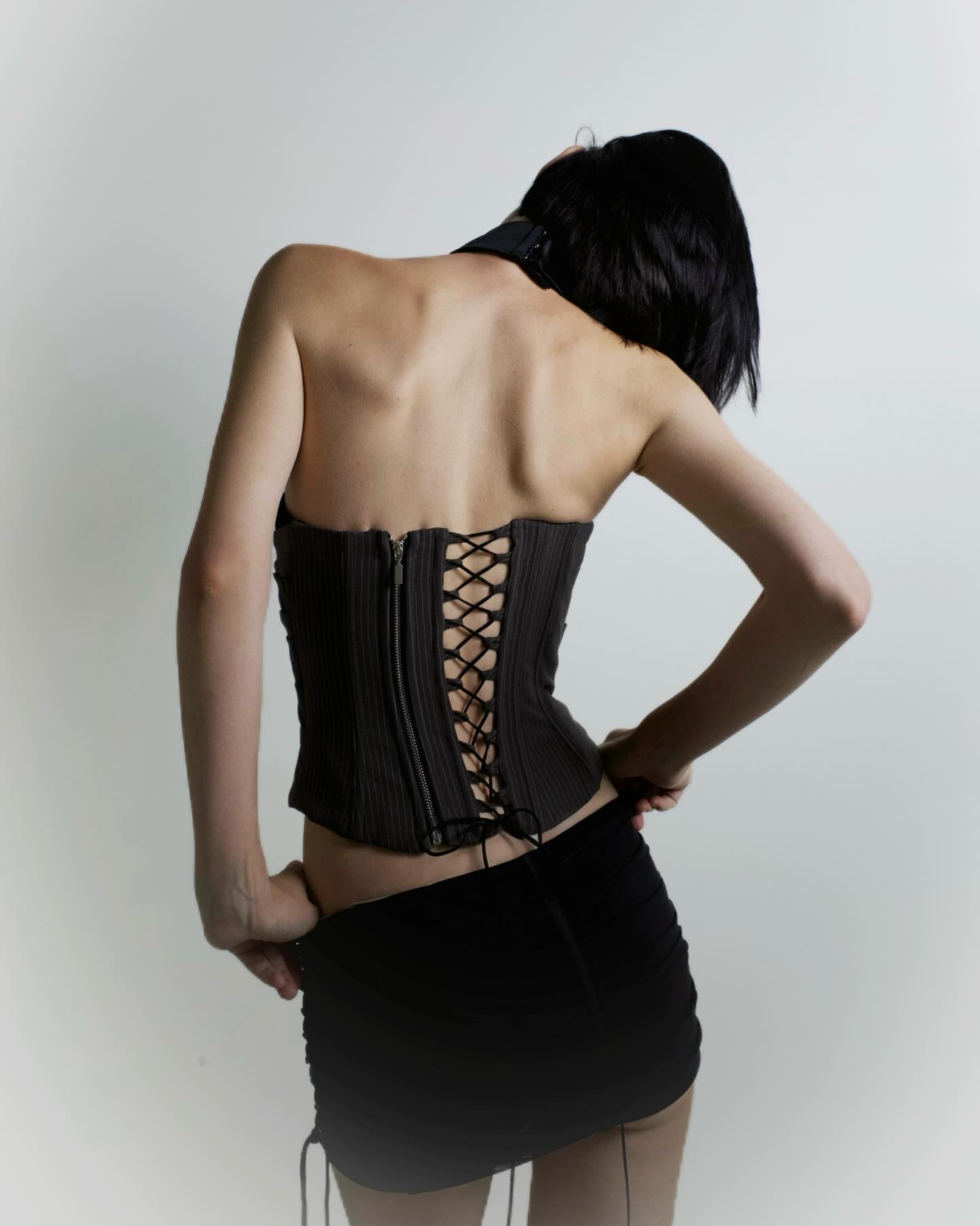 Amelia Corset - Black Red Corset - View 5